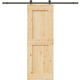 vidaXL Klizna vrata s priborom za montažu 80 x 210 cm masivna borovina | shoptok.hr