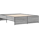  Okvir kreveta boja hrasta 160x200 cm konstruirano drvo i metal | shoptok.hr