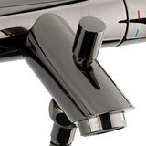 Paffoni LIG023 Light stenska armatura za kad z ročno prho črna | Shoptok.si