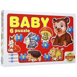 Mađarski proizvođač Baby Puzzle šumske životinje - D-Toys | shoptok.hr