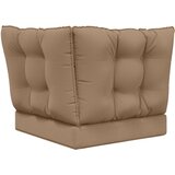  Jastuk za vanjsku sofU 3 pcs Sivo-smeđa Poliester - Sivo-smeđa 60 x 60 cm 1x sjedalo +1x naslon +1x bočna strana (2D s bartagom) | shoptok.hr