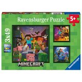 Ravensburger Minecraft puzzle 3x49pcs | shoptok.hr