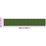  Zaslon za balkon s lišćem Zelena 600 x 100 cm | Eponuda.com