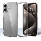 Silikonski ovitek za Apple iPhone 16 Plus, prozoren
