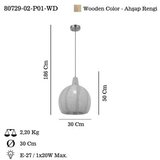 Opviq Luster Tormes-02-P01-WD, O30, 26cm, IP20 Bež-zlatna boja | Eponuda.ba