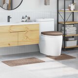  Set prostirki za kupatilo s protukliznom podlogom 3 pcs Smeđa | shoptok.hr