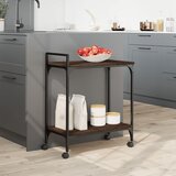  Kuhinjska kolica boja hrasta 60,5x31x72,5 cm konstruirano drvo | shoptok.hr