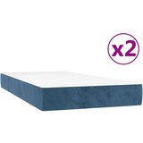  S oprugama i madracem tamnoplavi 200x200 cm baršunasti | shoptok.hr