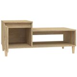  Stolić za kavu boja hrasta 100 x 50 x 45 cm konstruirano drvo | shoptok.hr