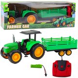 Traktor s prikolicom na daljinsko upravljanje - 48 cm - zeleni | shoptok.hr