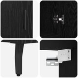  Visok predalnik Črni hrast 69,5 x 34 x 180 cm, (5000108312) | Shoptok.si