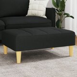 vidaXL Stolček za noge črn 77x55x31 cm blago Cene