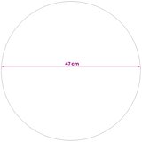  Četkana lopta Ø 47 cm Srebrna Nehrđajući čelik 201 | shoptok.hr