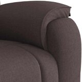 vidaXL Masažni naslanjač temno rjavo blago | Shoptok.si