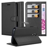 Cadorabo Ohišje, združljivo z WIKO SUNNY 3 MINI v oksidna črna - Zaščitni ovitek z magnetnim zapiranjem, stoječo funkcijo in režo za kartice, (20551661) | Shoptok.si