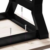 vidaXL Noge za klubsko mizico Y-okvir 70x60x43 cm lito železo | Shoptok.si