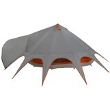  Teepee šator za 9 osoba Siva i narančasta 502 x 502 x 297 cm | shoptok.hr