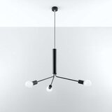  Sollux SL.0303 - Luster na sajli DUOMO 3D 3xE27/60W/230V crni | Eponuda.com