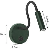  Brilagi - LED fleksibilna zidna lampa MAYA LED/3W/230V 4000K zelena | Eponuda.com