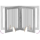  Vrata za pse s postoljem 4 pcs Siva sonoma 80 x 100 cm | Eponuda.ba
