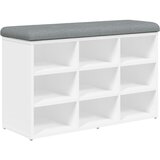  Klupa za cipele bijela 82x32x50 cm inženjerski drvo | shoptok.hr