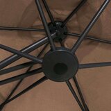  Zunanji senčnik z jeklenim drogom 300 cm taupe, (20610592) | Shoptok.si