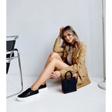 Gemre Black leather sneakers with thick soles Attia | Shoptok.si