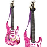  Dječja električna gitara sa pojačalom i mikrofinom Amplifier MP3 Input - roza | shoptok.hr