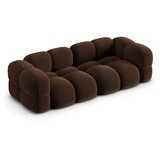 Cosmopolitan Design Temno rjava žametna sedežna garnitura 250 cm Loretto – | Shoptok.si