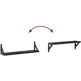 Police na zidu s policom 2 pcs Crni hrast 60 x 15 x 15,5 cm | shoptok.hr