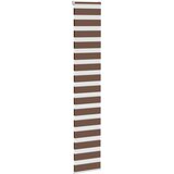 Zebra zavjesa smeđa 50x230 cm širina tkanine 45,9 cm poliester | Shoptok.si