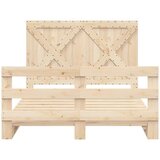  Okvir za krevet s uzglavljem 160 x 200 cm od masivne borovine | shoptok.hr