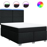  Krevet s oprugama i madracem crni 140 x 190 cm od tkanine | shoptok.hr