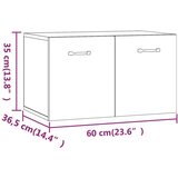  Stenska omarica dimljeni hrast 60x36,5x35 cm inženirski les, (20716346) | Shoptok.si