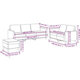  3-dijelni set sofa s jastucima krem od umjetne kože | shoptok.hr