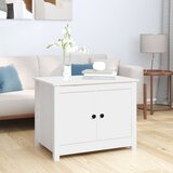 vidaXL Stolić za kavu bijeli 71 x 49 x 55 cm od masivne borovine Cijene