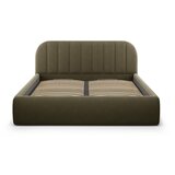 Windsor & Co Sofas Zelena oblazinjena zakonska postelja s prostorom za shranjevanje z letvenim dnom 140x200 cm Juno – | Shoptok.si