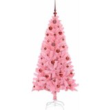  Božićno drvce s 150 LED svjetlima Ružičasta 150 cm PVC | shoptok.hr