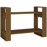 Furnova Knjižna omara/pregrada medeno rjava 80x35x56,5 cm trden les, (21932930) | Shoptok.si