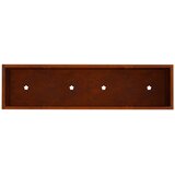  Povišeni Vrtni Planter Rđa 100 x 26 x 82 cm | shoptok.hr