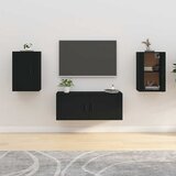  Zidni TV ormarići 2 kom crna 40 x 34,5 x 60 cm | shoptok.hr