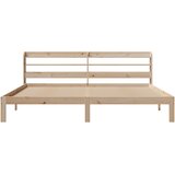  Okvir kreveta s uzglavljem 180 x 200 cm masivna borovina | shoptok.hr