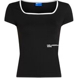 Karl Lagerfeld jeans Majica črna / bela | Shoptok.si