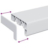  Prozorska klupčica Bijela 60 x 15 x 4,5 cm PVC | shoptok.hr