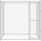  Kavez za pse Srebrno 200 x 200 x 200 cm Cinkani čelik | shoptok.hr
