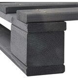 Za krevet od paleta od masivne borovine sivi 160 x 200 cm | shoptok.hr