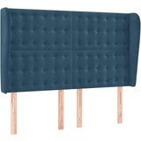  Krevet box spring s madracem LED tamnoplavi 140x200 cm baršun | shoptok.hr