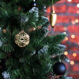 Tutumi Set Crnih Božićnih Kuglica za Ukras Božićnog Drvca - 100 komada | shoptok.hr