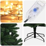  Umjetno božićno drvce s nogom 210 cm 300 LED lampica - Srednje zelena Ø 106 x 210 cm s 300 LED dioda | shoptok.hr