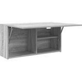  Kupaonski zidni ormarić sivi Sonoma 80x25x40 cm izrađeno drvo | Eponuda.com